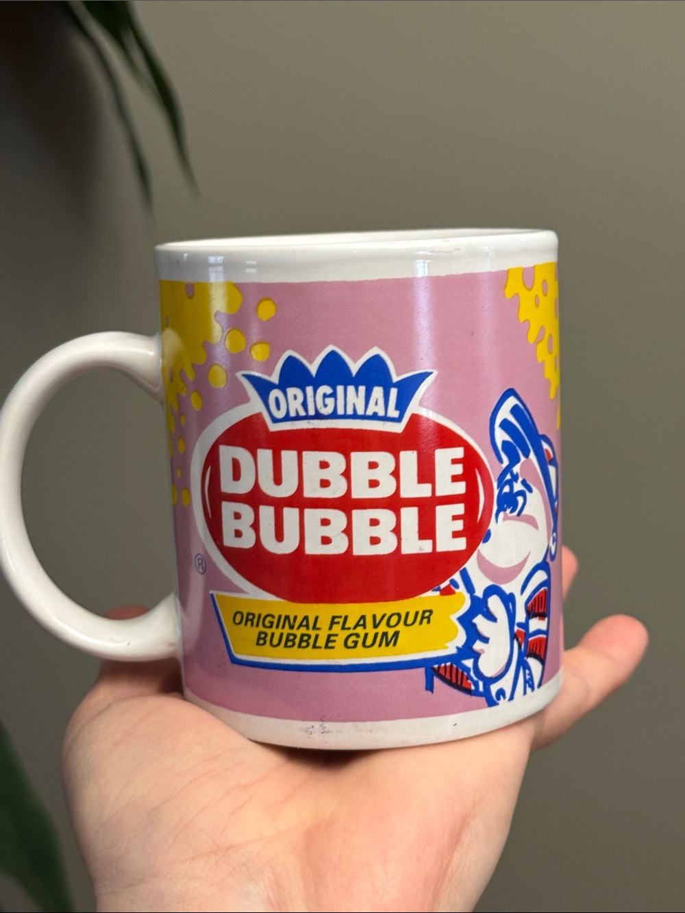 Vintage Original Dubble Bubble Pink Logo Coffee Mug Promotional Advertising